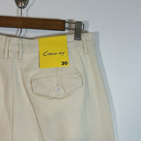 Circus NY by Sam Edelman Low Slung Wide Leg Off white/beige Trousers Sz 30- NWT - Picture 11 of 14